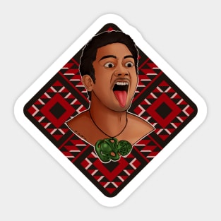 New Zealand Maori Haka Dancer Sticker